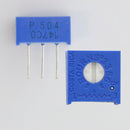 TRIMPOT CUADRADO 1 VUELTA HORIZONTAL 500K 3386P-1-504