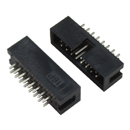 CONECTOR MACHO DE 16 PINES PARA SOLDAR EN PLACA.   FCN-2X8