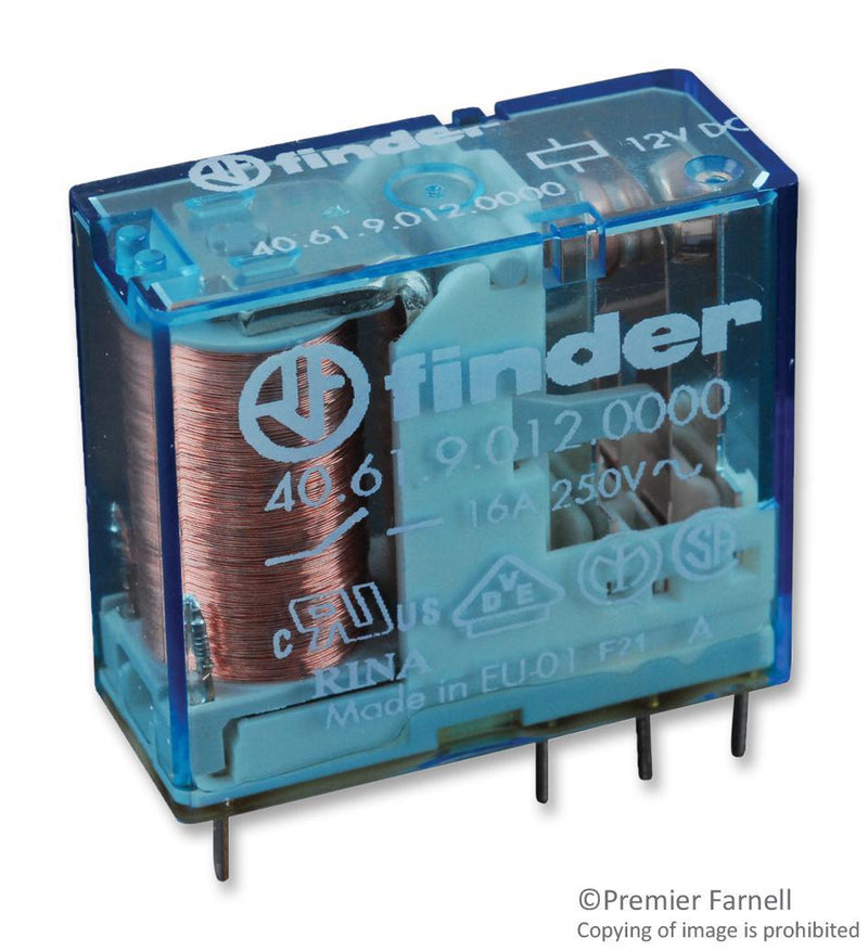RELEVADOR 1P2T 12VCD 16A/250VAC 40.61.9.012