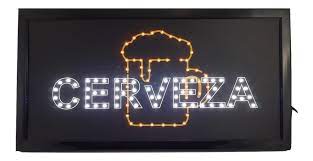 ANUNCIO LUMINOSO DE LEDS.    CERVEZA.