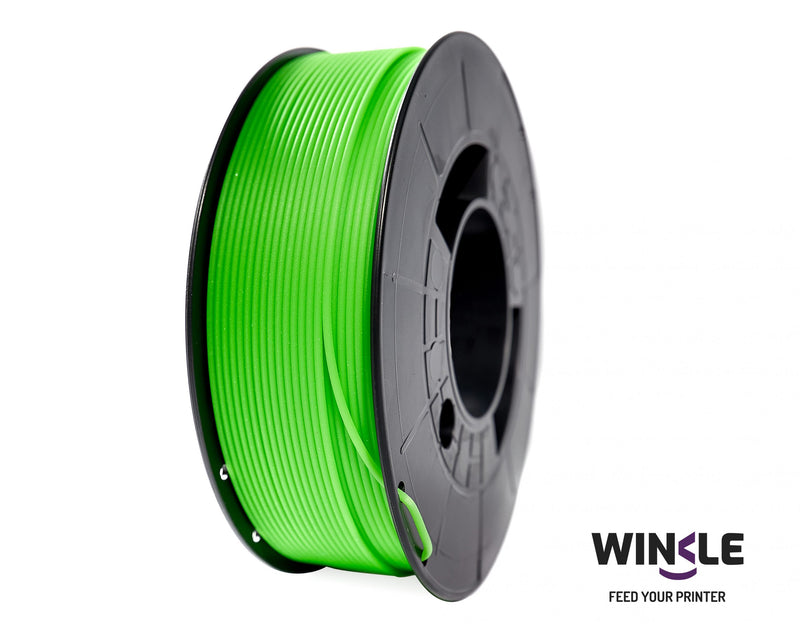 FILAMENTO PLA 1.75MM MARCA WINKLE 1KG VERDE FLUORESCENTE