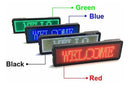 LETRERO DE LED PROGRAMABLE WI-FI AZUL 64 X 16 LED  68 X 20 CM