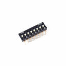 DIP SWITCH NEGRO 8 POSICIONES 2.54mm.                      DIP-8N.