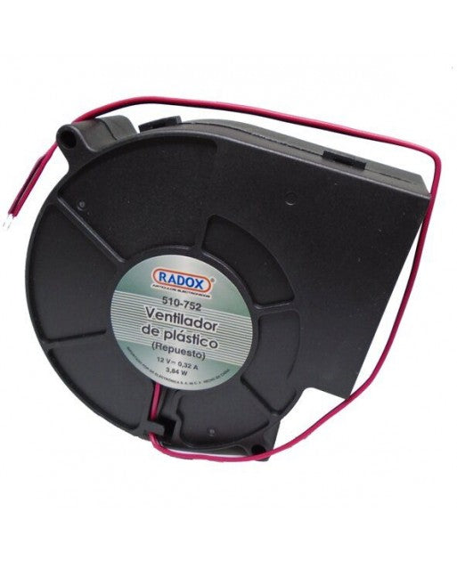 VENTILADOR DE PLASTICO 9.7 X 9.7 X 3.3 cm 12VDC .32A