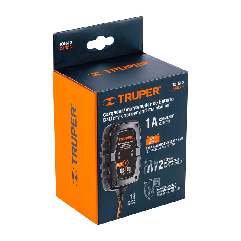 CARDADOR DE 1Amp PARA BATERIAS DE 6 Y 12V