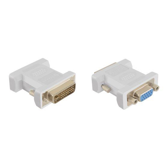 ADAPTADOR UNIDIRECCIONAL DVI-I MACHO A VGA HEMBRA