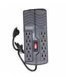 REGULADOR DE VOLTAJE 8 CONTACTOS C/SUPRESOR DE PICOS 800W.    260-108.