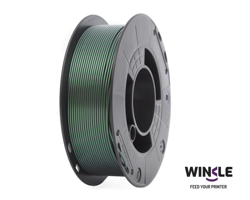 FILAMENTO PLA 1.75MM MARCA WINKLE 1KG VERDE INTERFERENCIA