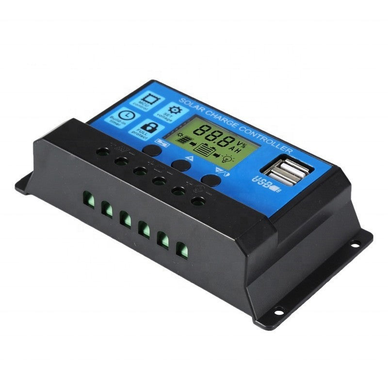 CONTROLADOR DE CARGA 12V/24V 30A USB DISPLAY LCD 3900W(12V) 780W(24V).                       MP-CTRL30.