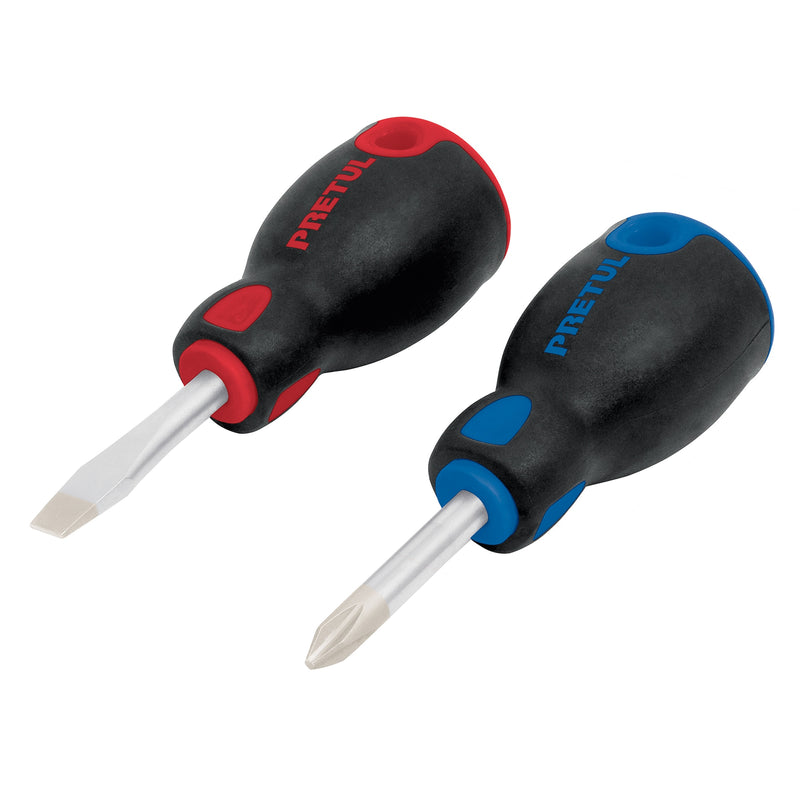 DUO DE DESARMADORES 1/4" X 1-1/2" MANGO CONFORT TRUPER.                       JDT-2B.