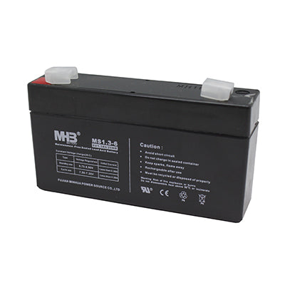 BATERIA RECARGABLE 6V/1.3AH MHB TERMINAL F1