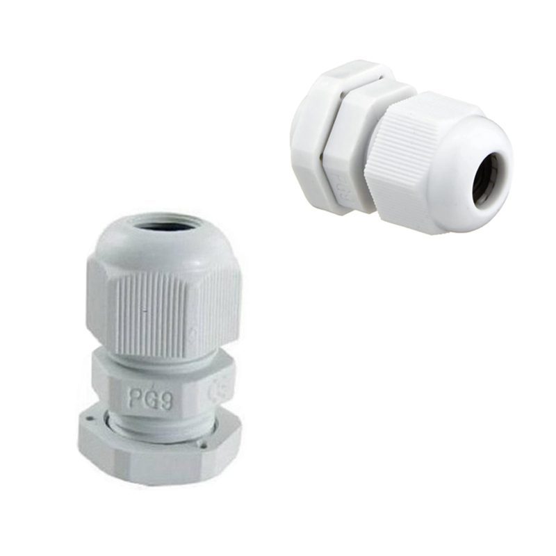 CONECTOR GLANDULA DE PLASTICO IMPERMEABLE PG9.   GLANDULA-PG9