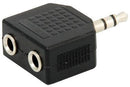 PLUG 3.5mm STEREO A 2 JACK 3.5mm STEREO.                           AD-132
