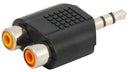 PLUG 3.5mm ESTEREO A 2 JACK RCA