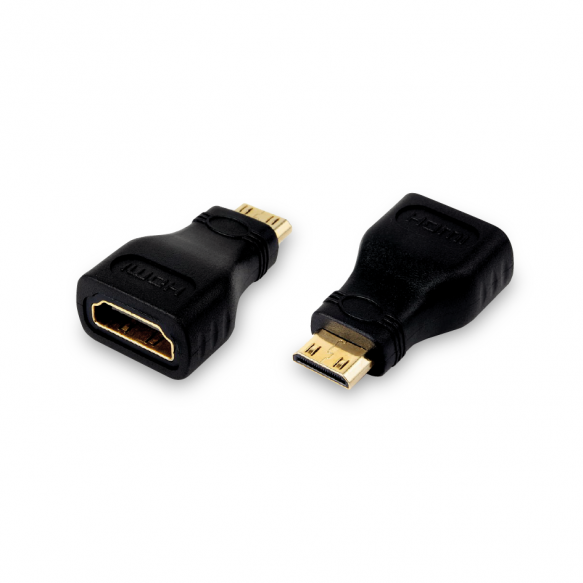 CONECTOR HDMI HEMBRA A MINI HDMI MACHO.