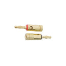 JGO. PLUG BANANA METALICO DORADO ROJO/NEGRO AG-115