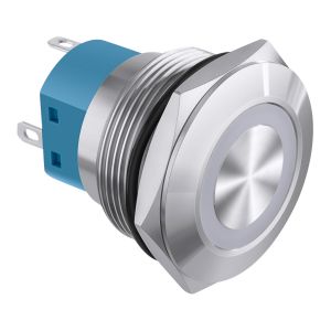 SWITCH DE RETENCION C/LUZ VERDE 12v NC/NA 2Amp