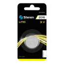 BATERIA DE LITIO 3 VOLTS 80 mAH  TIPO BOTON.     BAT-CR2016.
