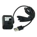 BOMBA SUMERGIBLE USB 3.5V A 9V 3W 200 Lt/ h  1.5m ALTO