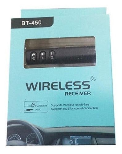 BLUETOOTH 3.5mm AUDIO ESTEREO AUXILIAR CON MANOS LIBRES