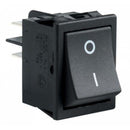 SWITCH BALANCIN 2POLOS 1 TIRO 2 POSICIONES 8A/250VAC  15A/125VAC NEGRO.                      BTS-17