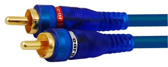 EXT 2PLUG RCA X LADO AZUL CRISTAL 6.00MT