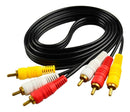 EXT 3 PLUG RCA ORO X LADO C. NEGRO 1.70M
