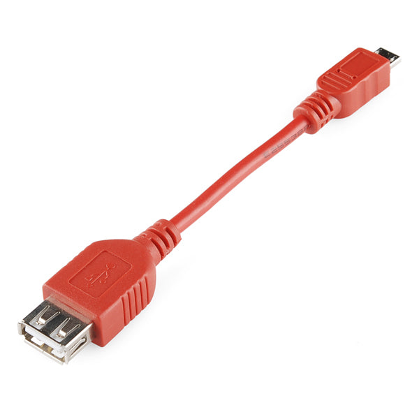 USB OTG Cable - Female A to Micro A - 4",3" CAB-11604