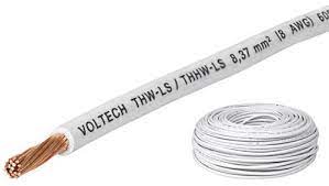 CABLE ELECTRICO CALIBRE 12 600V BLANCO.                  CAB-12B.