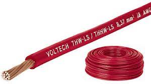 METRO DE CABLE ELECTRICO CALIBRE 12 600V ROJO.                     CAB-12R.