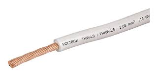 METRO DE CABLE-CALIBRE 14AWG COLOR BLANCO 600V 70/90.                       CABLE-14B.