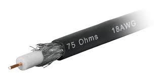 METRO DE CABLE COAXIAL RG6 IMPEDANCIA 75 OHMS C/50% MALLA ALUMINIO.   CABLE-RG6