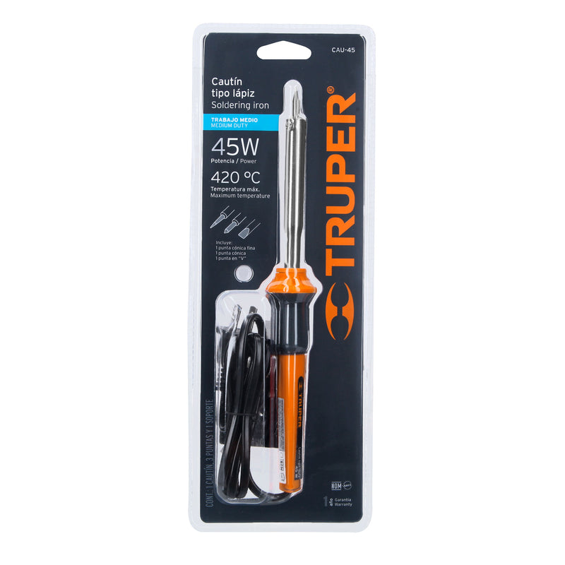 CAUTIN TIPO LAPIZ 45 W C/ REPUESTO TRUPER CAU-45
