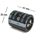 CAPACITOR ELECTROLITICO TIPO RADIAL 10000UF 50V.                      CE-10000/50V