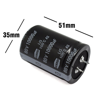 CAPACITOR ELECTROLITICO 10000UF 80V