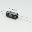CAPACITOR ELECTROLITICO TIPO RADIAL 100UF 100V                          CE-100/100V