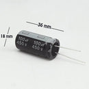 CAPACITOR ELECTROLITICO TIPO RADIAL 100UF 450V..                      CE-100/450V