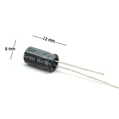 CAPACITOR ELECTROLITICO TIPO RADIAL CE-10/100V