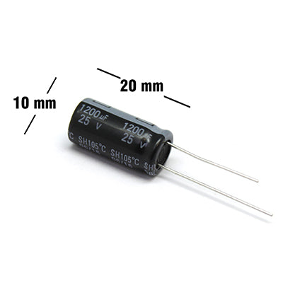 CAPACITOR ELECTROLITICO 1200UF 25V