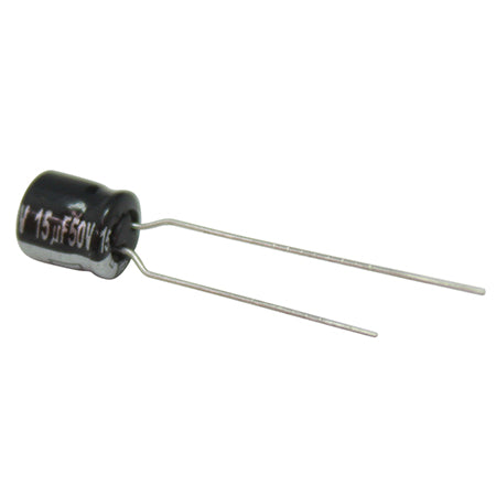 CAPACITOR ELECTROLITICO TIPO RADIAL 15UF 50V