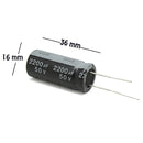 CAPACITOR ELECTROLITICO TIPO RADIAL 2200UF 50V..                     CE-2200/50V