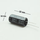 CAPACITOR ELECTROLITICO TIPO RADIAL 100uF 250V.                     CE-100/250V