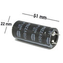 CAPACITOR ELECTROLITICO TIPO RADIAL 220UF 450V.                         CE-220/450V