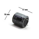 CAPACITOR ELECTROLITICO TIPO RADIAL 22UF 450V.                        CE-22/450V