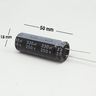 CAPACITOR ELECTROLITICO TIPO RADIAL 330UF 250V
