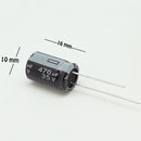 CAPACITOR ELECTROLITICO TIPO RADIAL 470UF 35V..                         CE-470/35V