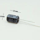 CAPACITOR ELECTROLITICO TIPO RADIAL 47UF 63V                              CE-47/63V