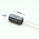 CAPACITOR ELECTROLITICO TIPO RADIAL 56UF 50V..                           CE-56/50V