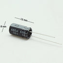 CAPACITOR ELECTROLITICO TIPO RADIAL 680UF 16V                         CE-680/16V