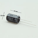 CAPACITOR ELECTROLITICO TIPO RADIAL 680UF 25V                       CE-680/25V